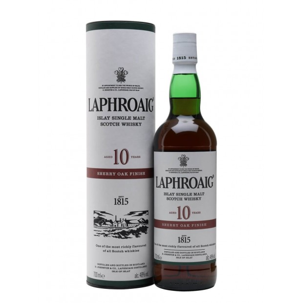 Laphroaig 10 Year Old Sherry Oak Finish Islay Single Malt Scotch Whisky 70cl 48%